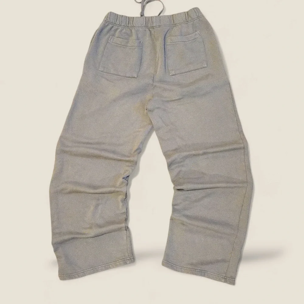 Mate The Label Men's Medium Sweatpants Brown Organic Cotton Relaxed Wide Leg EUC - Picture 3 of 12